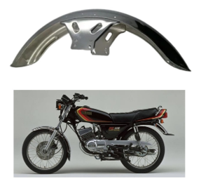 GUARDABARRO RX115 / 135 METALICO CROMADO