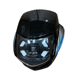 FAROLA + CARENAJE ECO DELUXE NEGRO/AZUL - LED