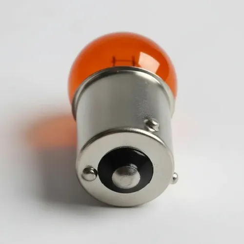 BOMBILLO DIRECCIONAL MOTO 12V AMBER. PATA ROTADA