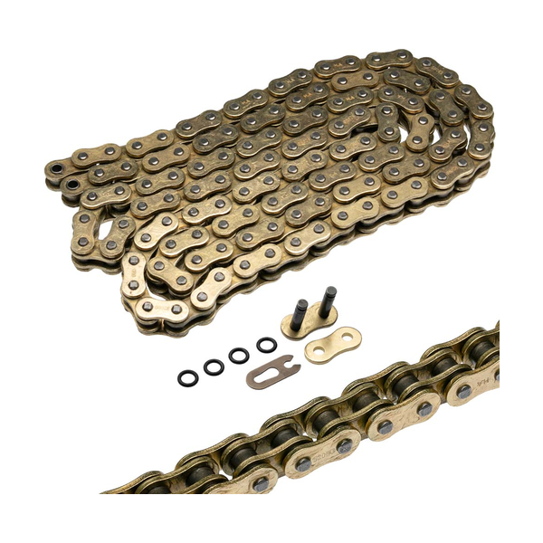 CADENA MOTO 428H-132 ORING. DORADA