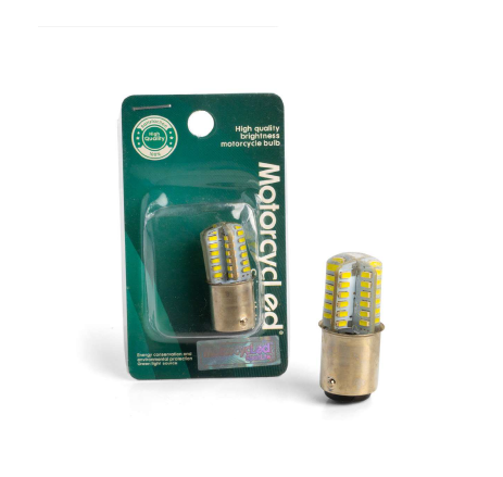 BOMBILLO STOP 12V LED SILICONADO X 48 ROJO FIJO