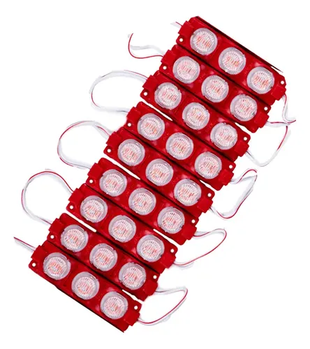 MODULO LED COB 3 PUNTOS ROJO 12V