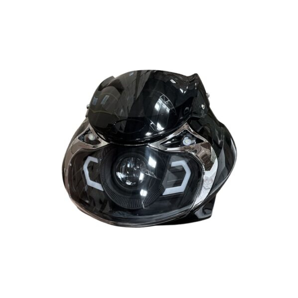 FAROLA + CARENAJE DISCOVER 100/ SPORT/125 NEGRO - LED