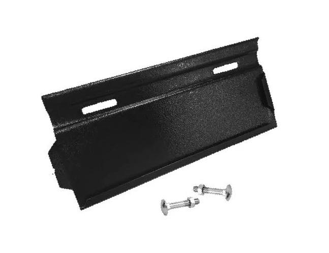 PORTA PLACA METALICO NEGRO