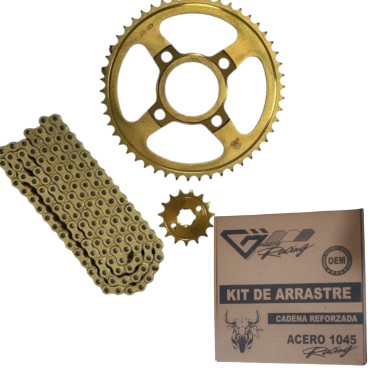 KIT ARRASTRE AX100/115 (42-14) RACING DORADO