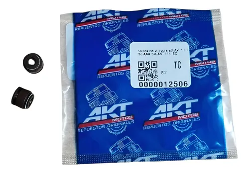 SELLOS DE VALVULAS AKT125. DOBLE RESORTE (JGOX2)