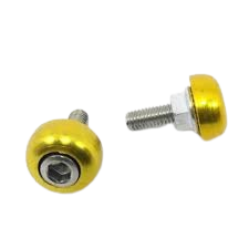 TORNILLO PLACA LISO DORADO