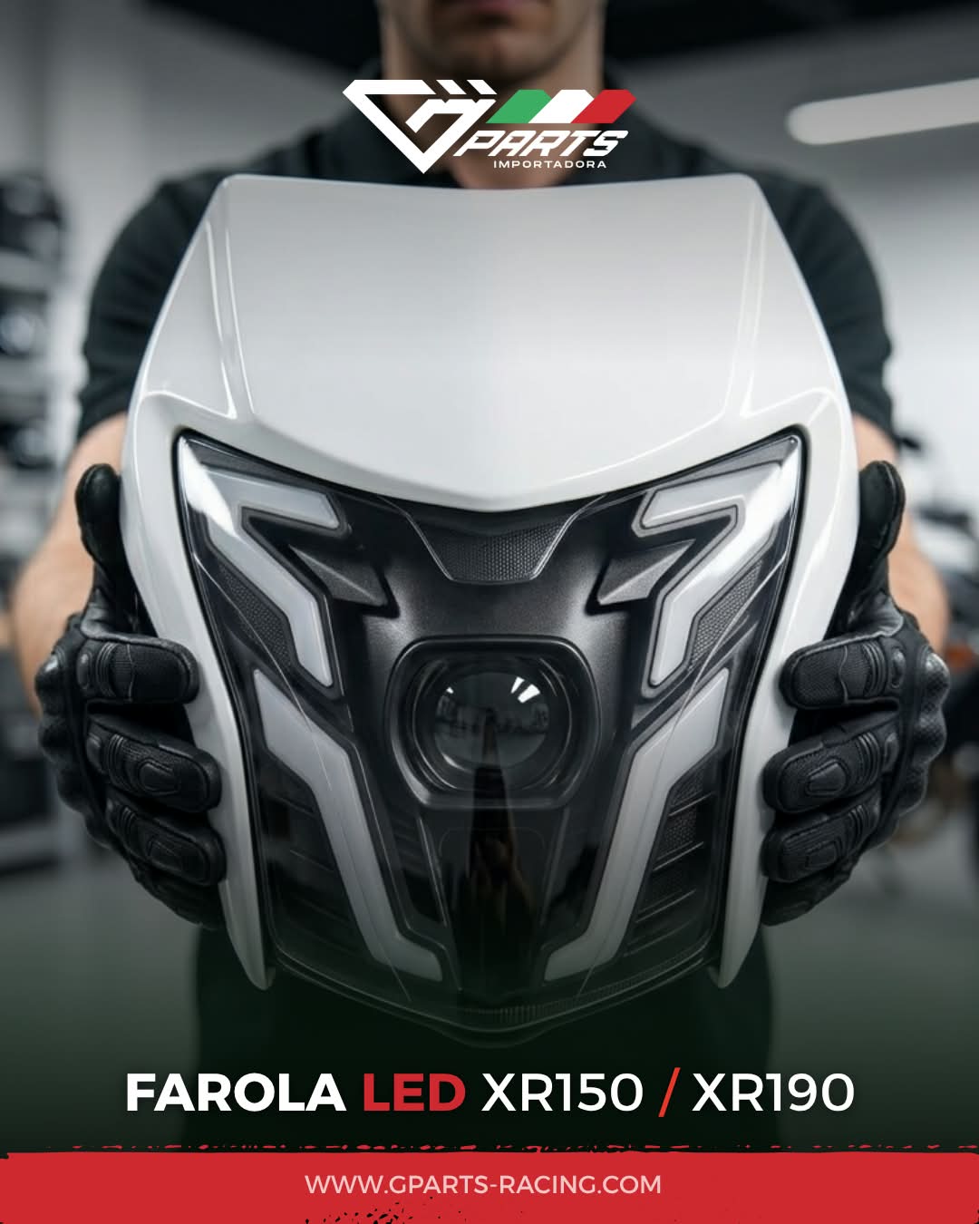 FAROLA + CARENAJE XR 125/150/190 BLANCO - LED