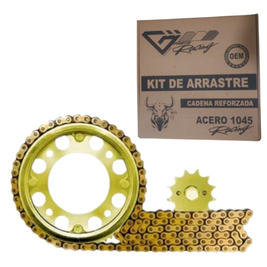 KIT ARRASTRE CB110 (42/14) RACING DORADO