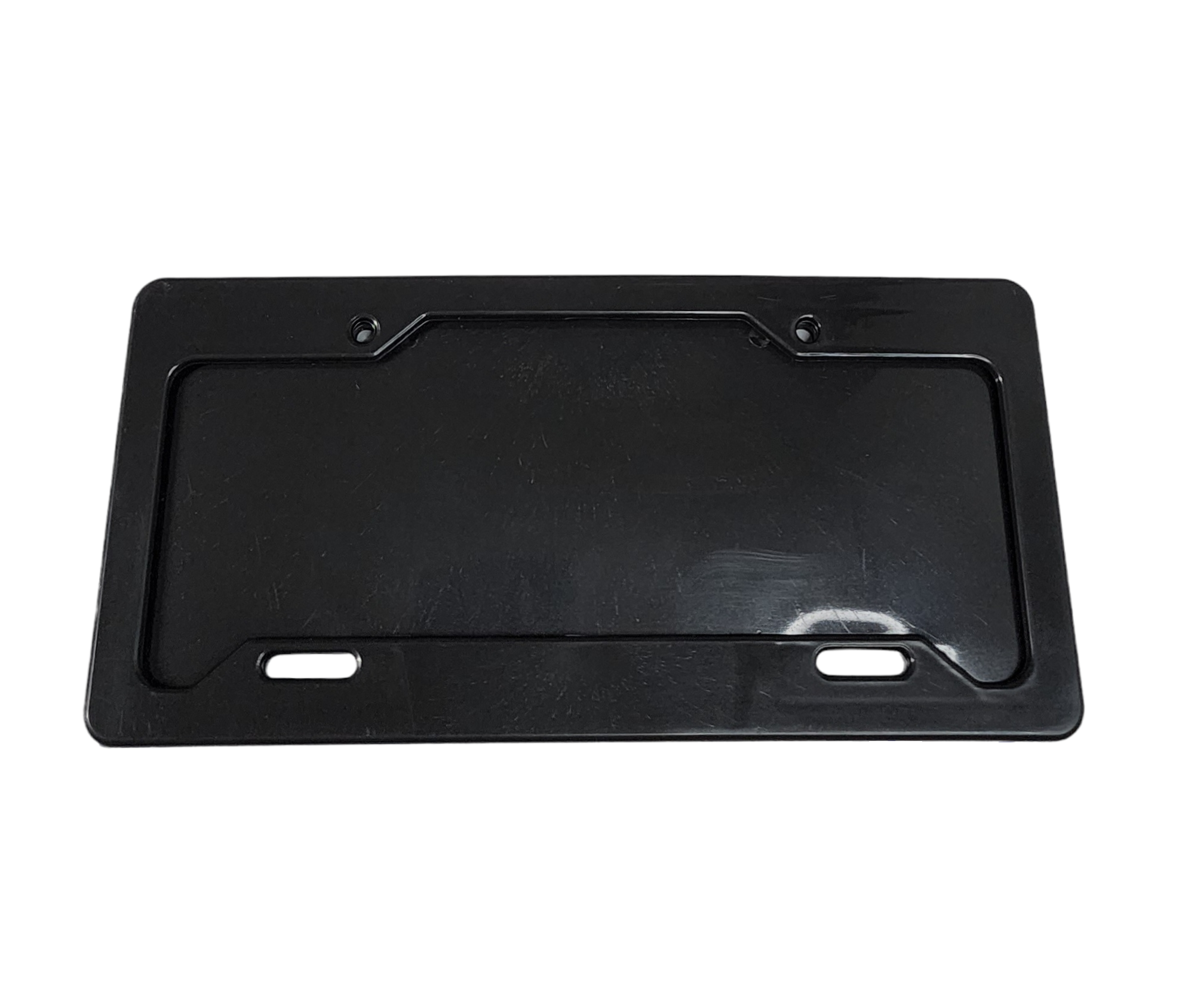 PORTA PLACA PLASTICO NEGRO