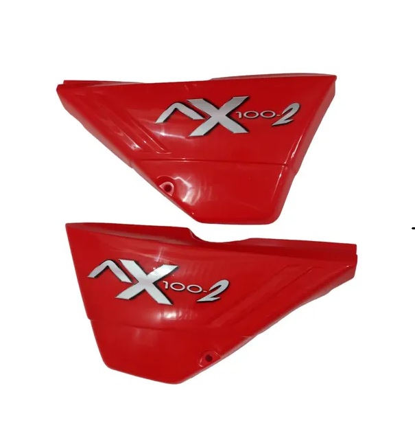 TAPA LATERAL (JGO) AX-100 ROJA